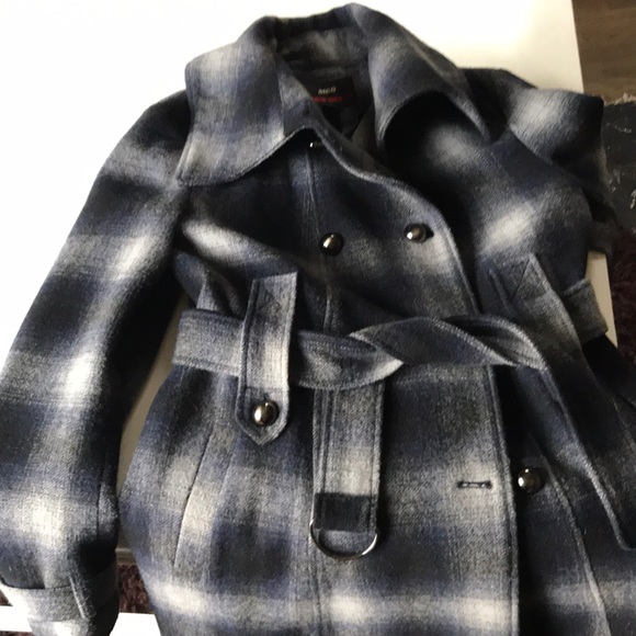 Perfect plaid pea coat by Miss Sixty - Picture 3 of 5